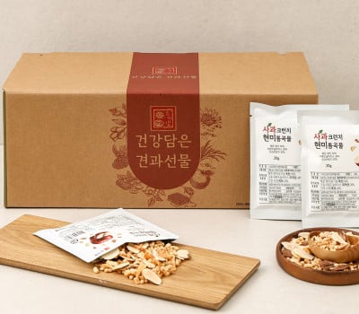 [고국배송] 사과 크런치 현미통곡물세트 30일분(20g)