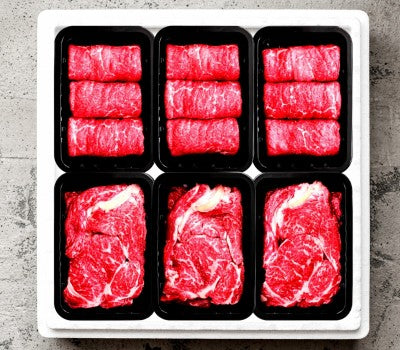 [고국배송] [꽃마][6구/BOX] 등심400X3 + 불고기400x3