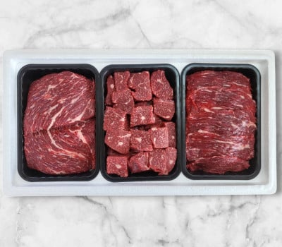 [고국배송] 암소한우 정육세트 1.5kg(국거리+장조림+불고기)