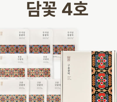[고국배송] 담꽃4호-팥죽&구움찰떡 세트