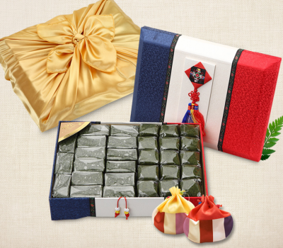 [고국배송] 2026설 특설장터 - 수리취떡 선물용 함 (혼합)