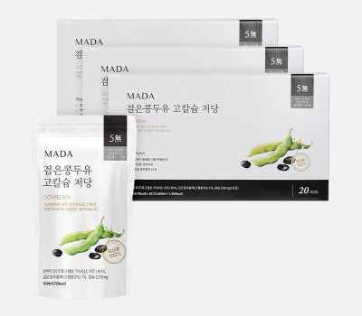 [고국배송] MADA 검은콩두유 고칼슘 저당(190ml*20개입*3박스)