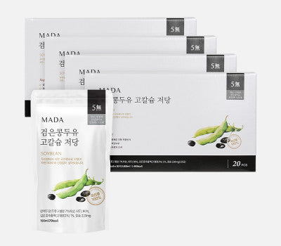 [고국배송] MADA 검은콩두유 고칼슘 저당(190ml*20개입*4박스)