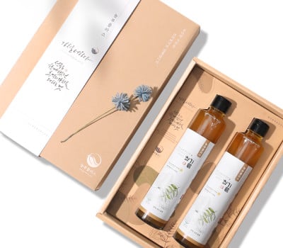 [고국배송] 국산 저온착유 참기름 200ml 2병 선물세트