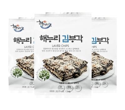 [한국배송] [해누리김] 전통맛 김부각(60g*8봉)/간식,반찬,안주용