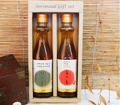 [고국배송] Gift 04 저온착유 순수 참기름+저온착유 순수 들기름 세트 300ml