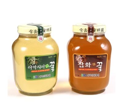 [고국배송] [꽃꿀100%] 벌꿀세트 3호_아카시아꿀+야생화꿀 각2.4kg