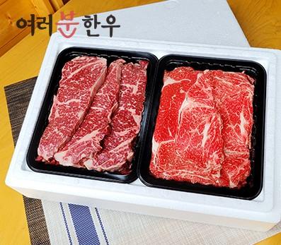 [고국배송] 한우선물세트(채끝등심, 불고기) 각 800g