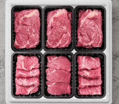 [고국배송] [꽃마][6구BOX_400] 등심3+채끝2+안심1 [2.4kg]