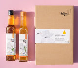 [고국배송] 국산 저온들기름+참기름 200ml 2병 선물세트